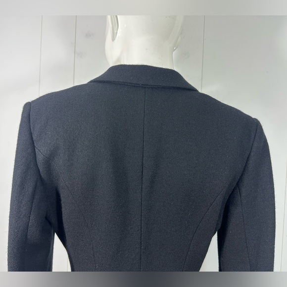 Ralph Lauren Sport Size 8 Black 100% Wool Tailcoat Tailored Blazer Women's - Picture 7 of 16
